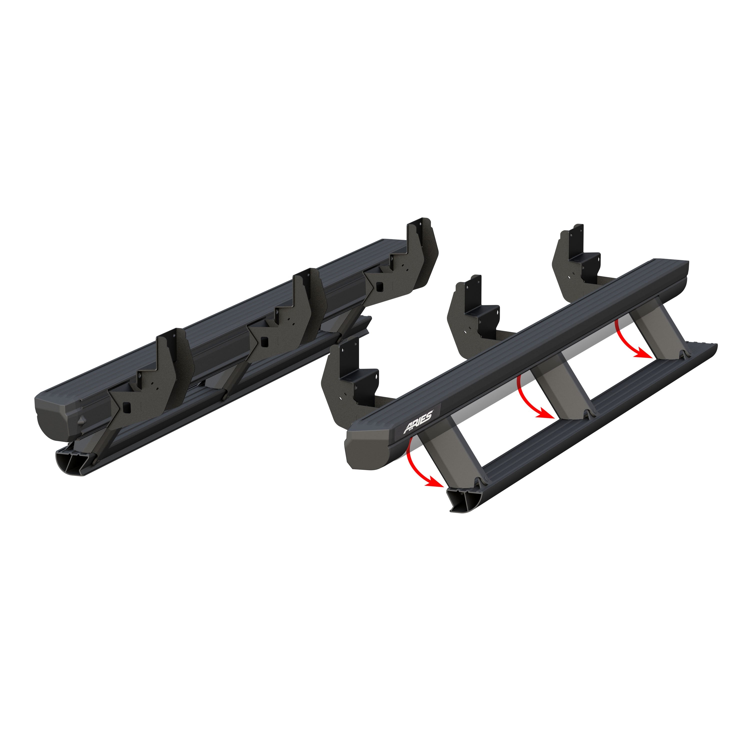 ARIES ActionTrac 87.6" Powered Running Boards, 2015-2026 Ford F-150, 2017-2026 Ford F-250/F-350/F-450/F-550 Super Duty, 2022-2025 Ford F-150 Lightning