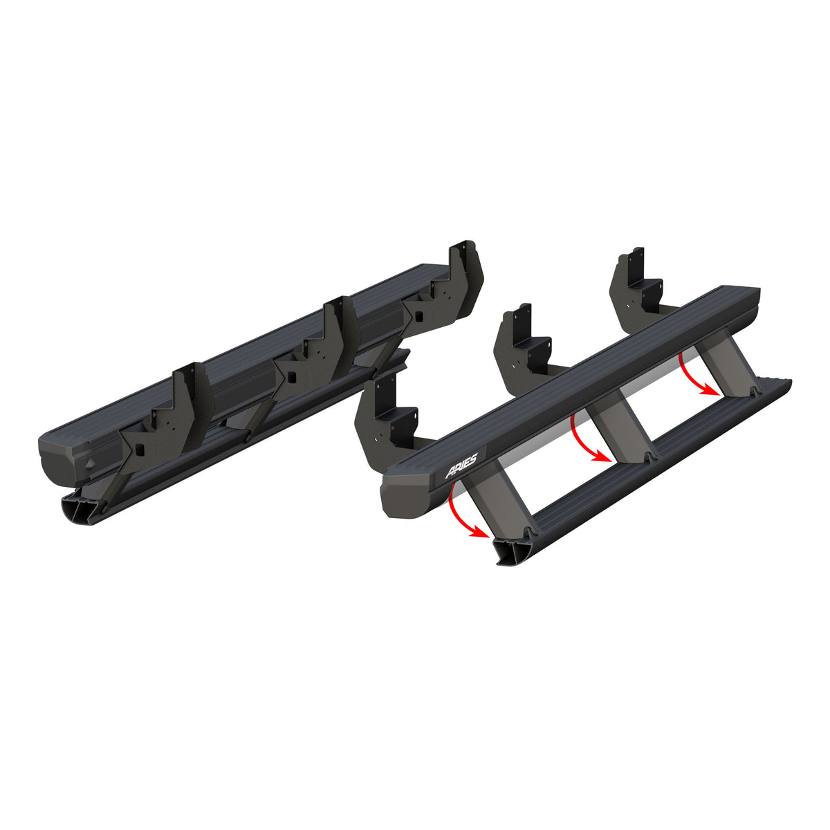 ARIES ActionTrac 87.6" Powered Running Boards, 2015-2026 Ford F-150, 2017-2026 Ford F-250/F-350/F-450/F-550 Super Duty, 2022-2025 Ford F-150 Lightning