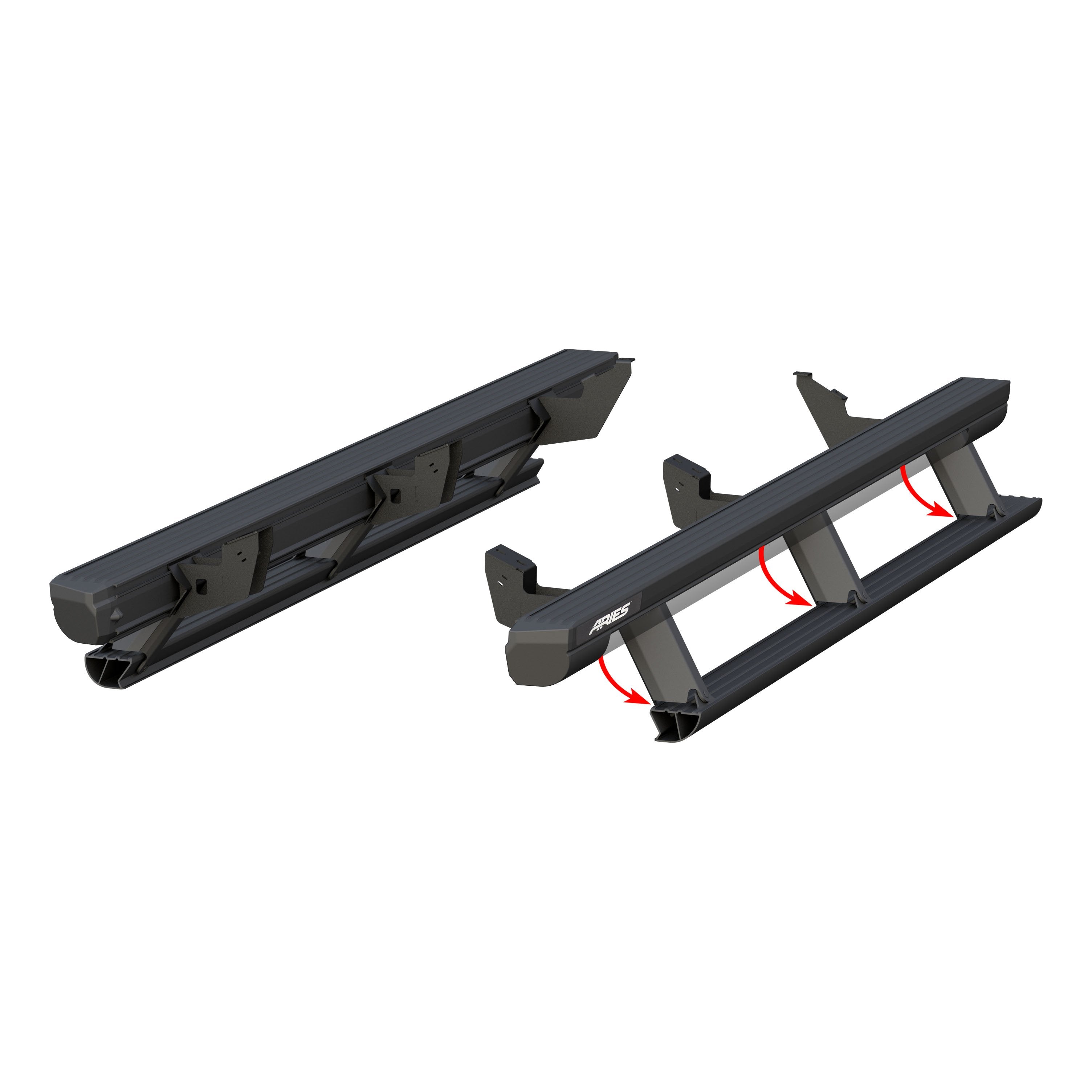 ARIES ActionTrac 87.6" Powered Running Boards, 2007-2021 Toyota Tundra