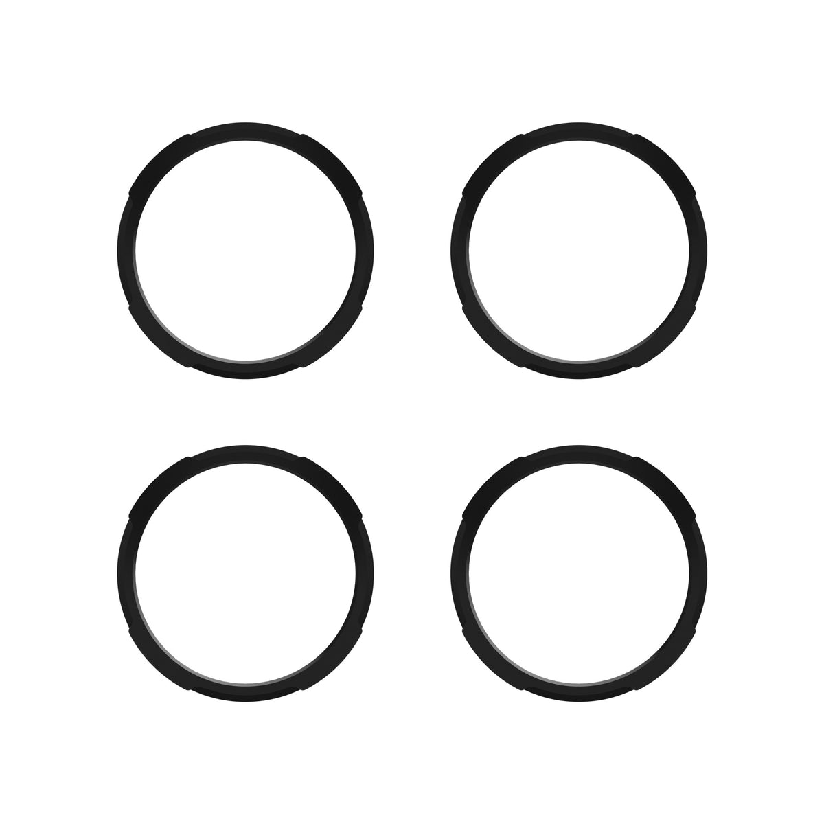 Bezel Ring KC Flex Era Bar Black 4Pc KC HiLiTES