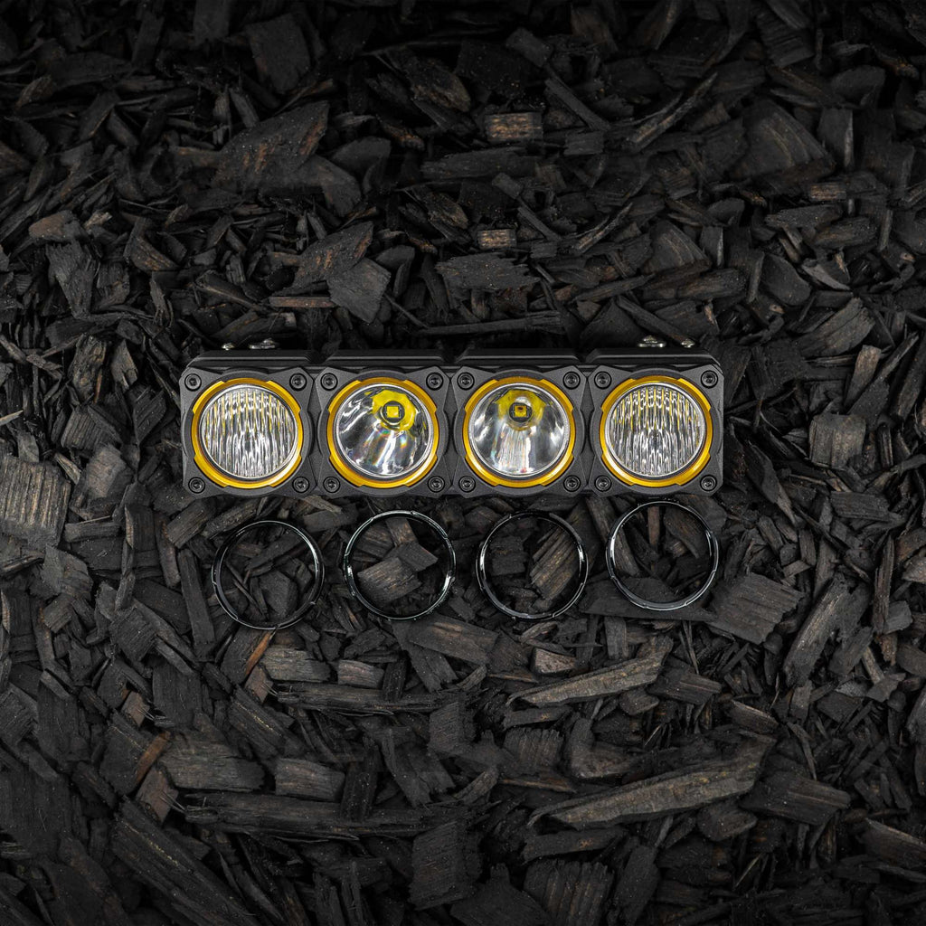 Bezel Ring KC Flex Era Bar Black 4Pc KC HiLiTES