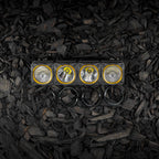 Bezel Ring KC Flex Era Bar Black 4Pc KC HiLiTES
