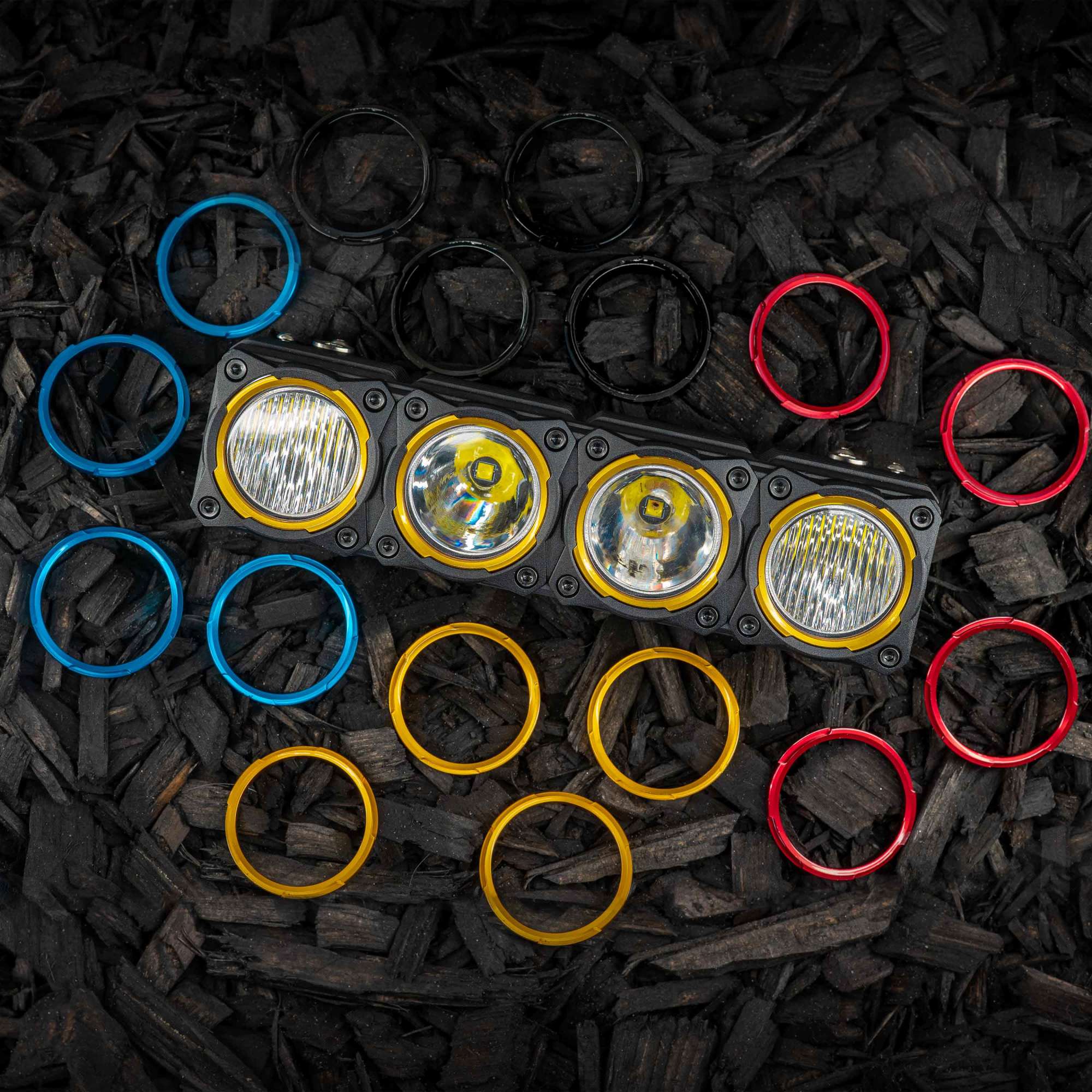 Bezel Ring KC Flex Era Bar Black 4Pc KC HiLiTES