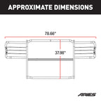 ARIES Polished Stainless Grille Guard, 2017-2022 Ford F-250/F-350/F-450/F-550 Super Duty