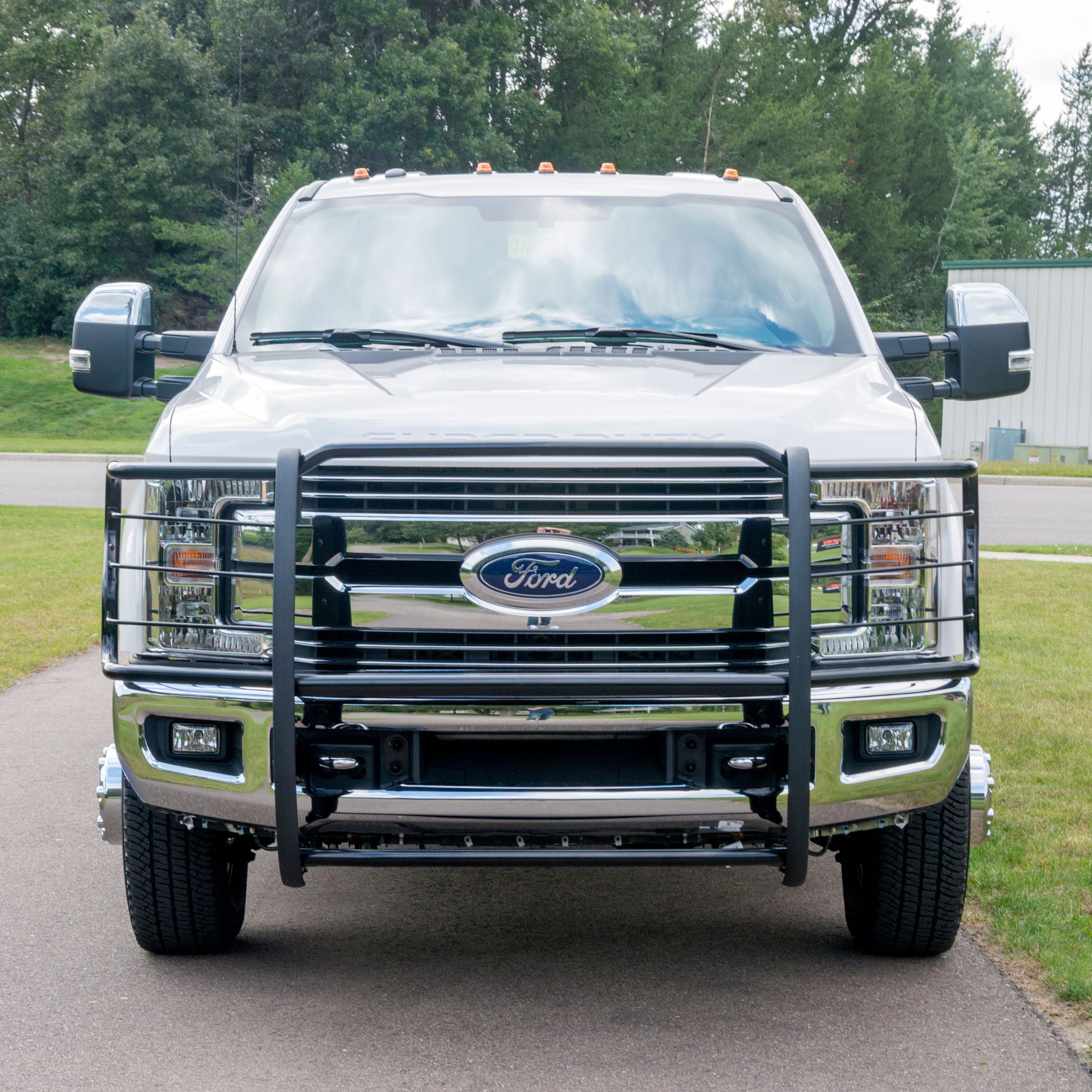 ARIES Black Steel Grille Guard, 2017-2022 Ford F-250/F-350/F-450/F-550 Super Duty