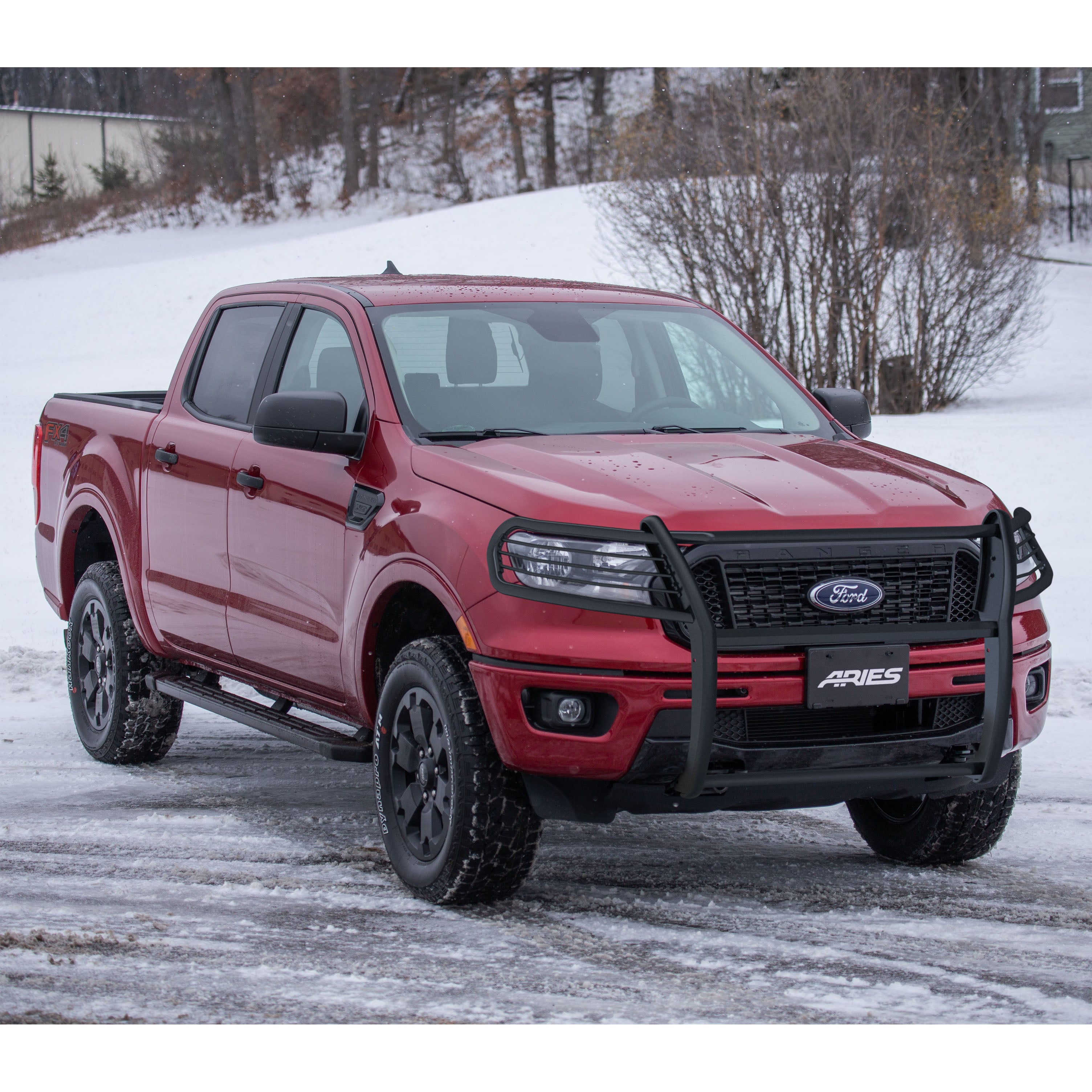 ARIES Black Steel Grille Guard, 2019-2023 Ford Ranger