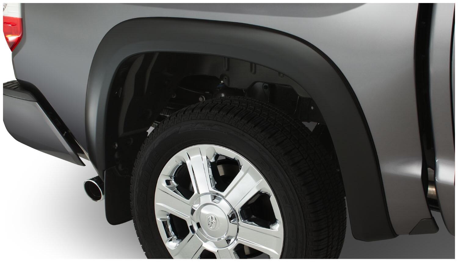 Black OE Style Smooth Finish 4-Piece Fender Flare Set For 2014-2021 Toyota Tundra Bushwacker