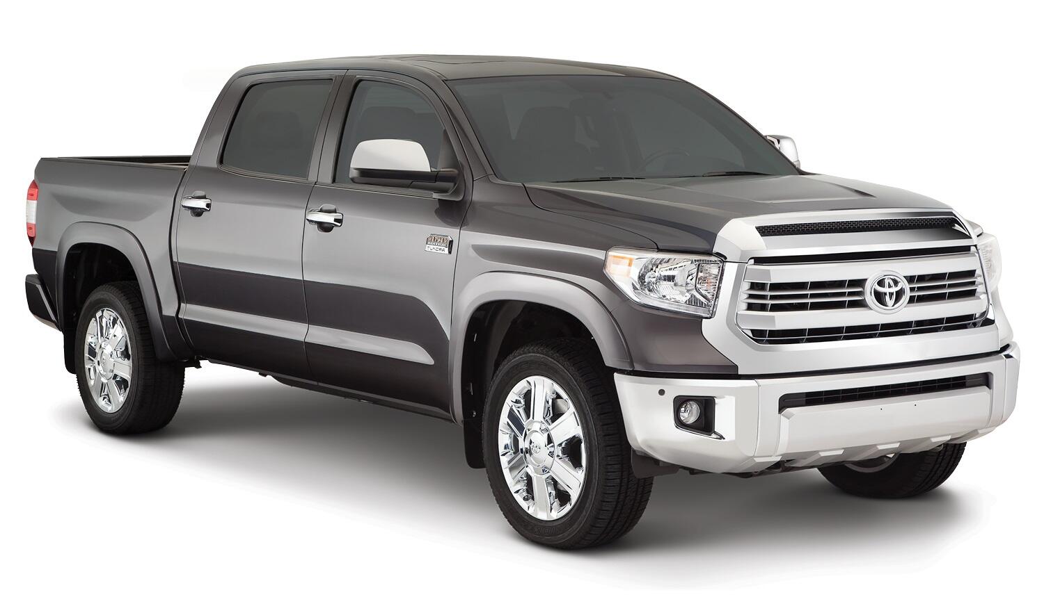 Black OE Style Smooth Finish 4-Piece Fender Flare Set For 2014-2021 Toyota Tundra Bushwacker