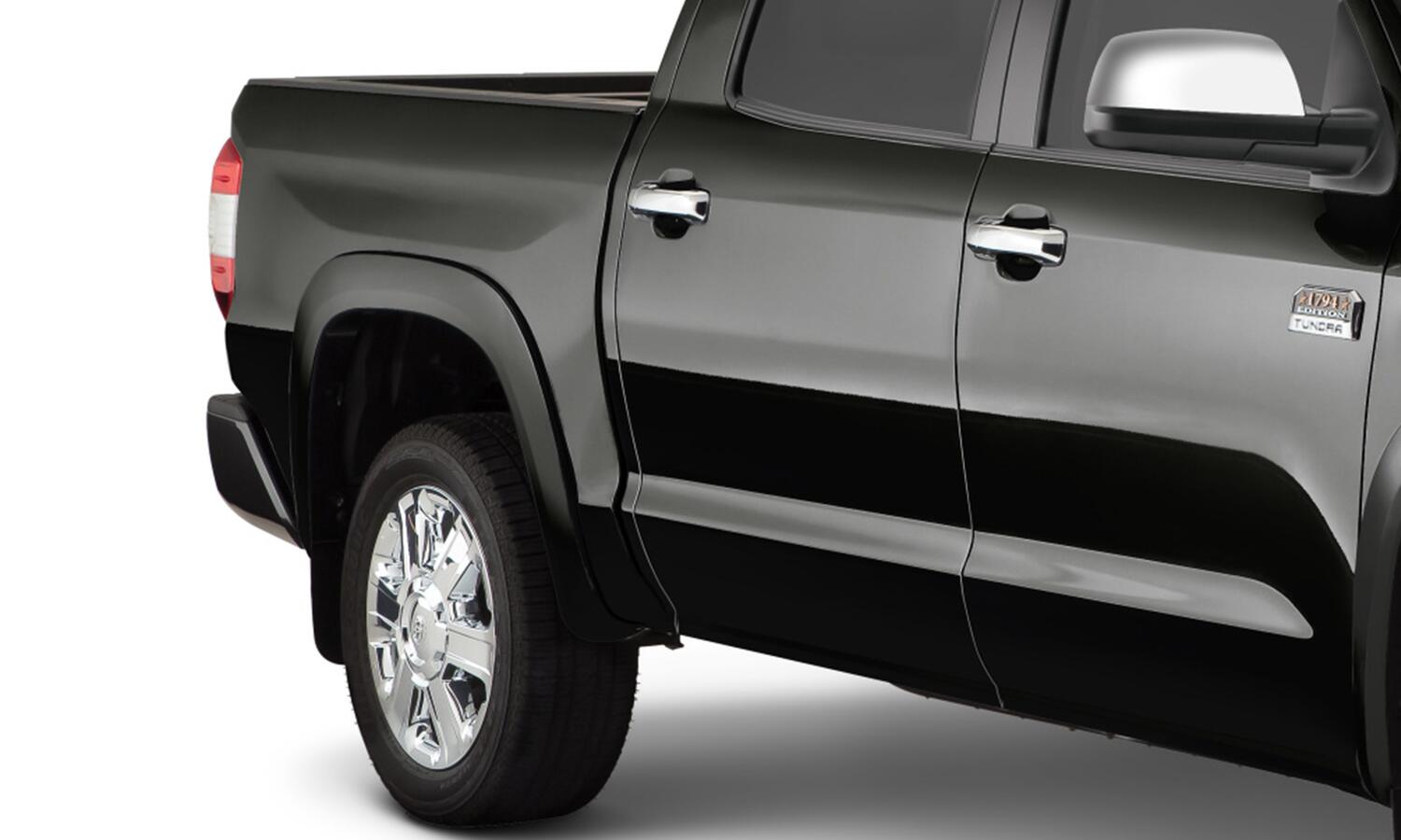 Oe Style Color Matched Black 4-Piece Fender Flare Set For 2016-2018 Toyota Tundra Bushwacker
