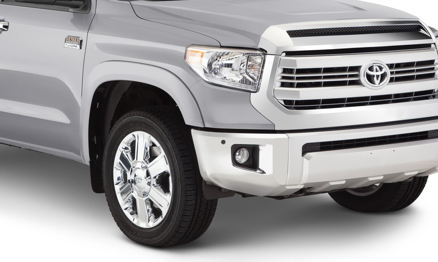 Oe Style Color Matched Silver Sky Metallic 4-Piece Fender Flare Set For 2019-2021 Toyota Tundra, Must Remove Mudflaps Bushwacker