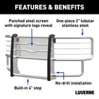 LUVERNE Prowler Max Polished Stainless Grille Guard, 2019 Chevy/GMC Silverado/Sierra 1500