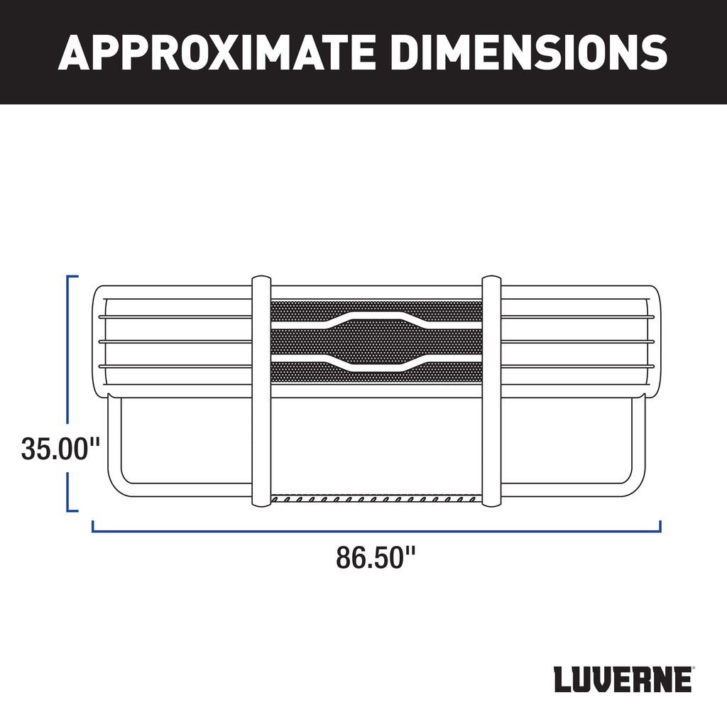 LUVERNE Prowler Max Polished Stainless Grille Guard (No Brackets), 2019 Chevy/GMC Silverado/Sierra 1500