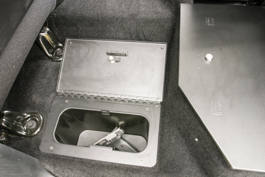 In-Floor Locking Cargo Lid 09-25 Ram 1500/2500/3500 Crew Cab Exc.Mega Cab Black Tuffy Security Products