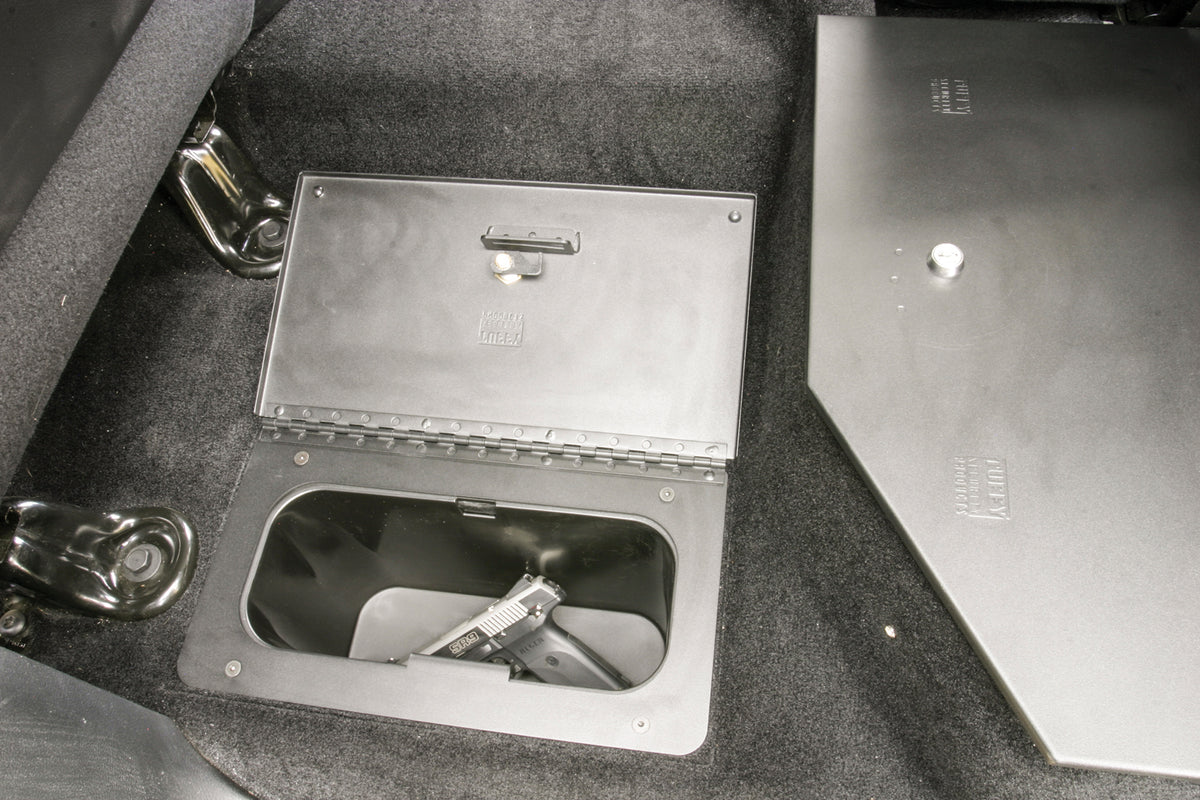 In-Floor Locking Cargo Lid 09-25 Ram 1500/2500/3500 Crew Cab Exc.Mega Cab Black Tuffy Security Products
