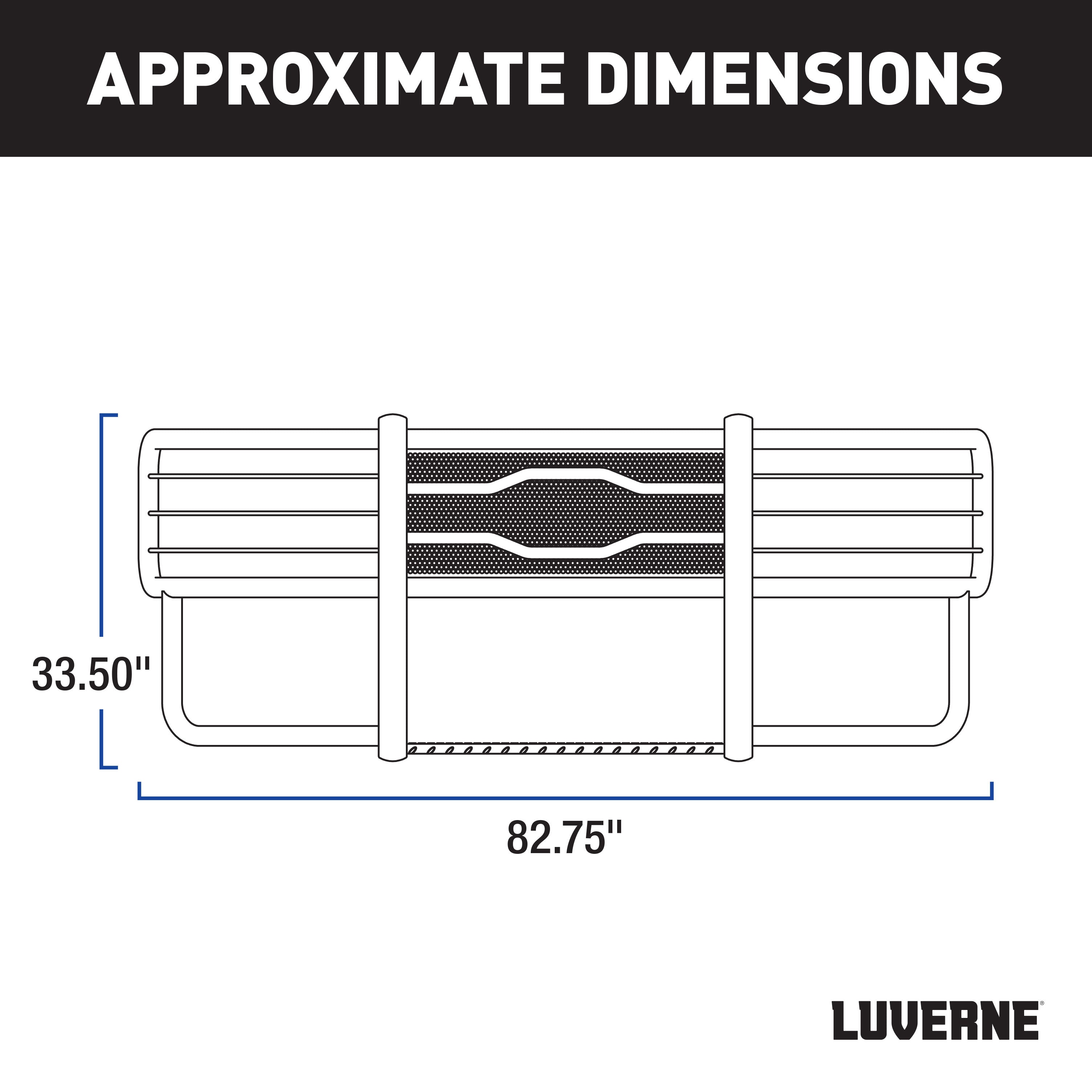 LUVERNE Prowler Max Polished Stainless Grille Guard (No Brackets), 2017-2022 Ford F-250/F-350/F-450 Super Duty