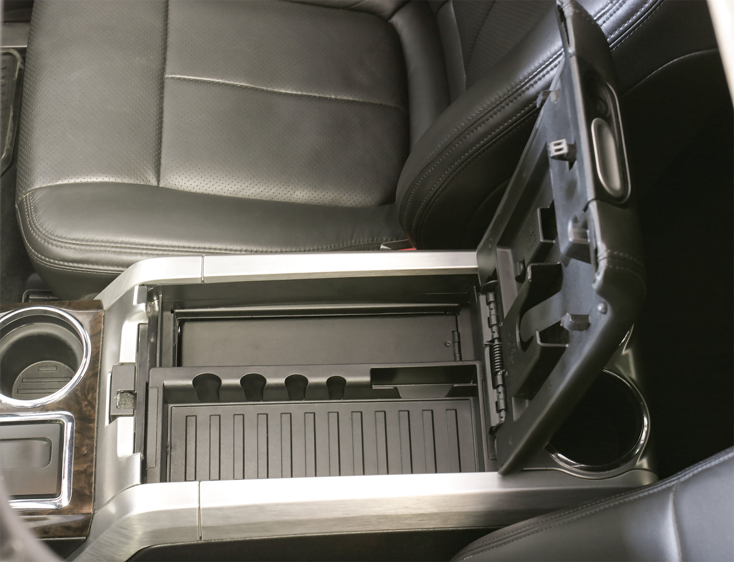 Console Safe - 09-14 F-150 w/o Full Floor Center Console w/ Flow-Thru Console Black Tuffy Security Products