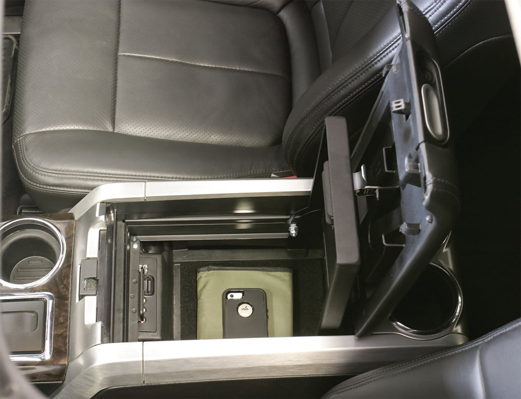 Console Safe - 09-14 F-150 w/o Full Floor Center Console w/ Flow-Thru Console Black Tuffy Security Products