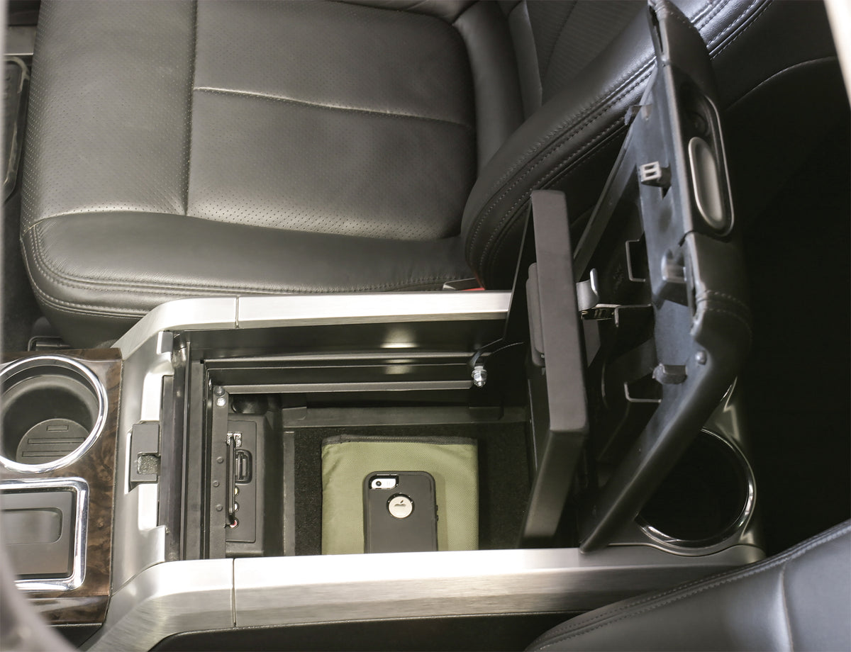 Console Safe - 09-14 F-150 w/o Full Floor Center Console w/ Flow-Thru Console Black Tuffy Security Products