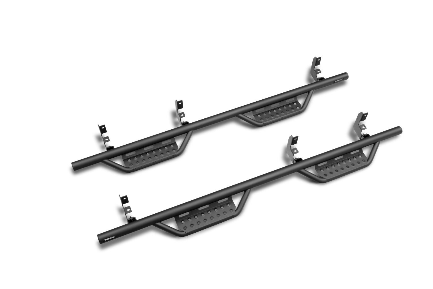 Nerf Step RS Bar Cab Length (2 Steps per Side) 2015-2025 Ford F-150/2017-2025 F-250/350 SuperCab Textured Black NFab