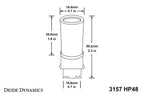 Diode Dynamics 3157 HP48 LED Amber (single)