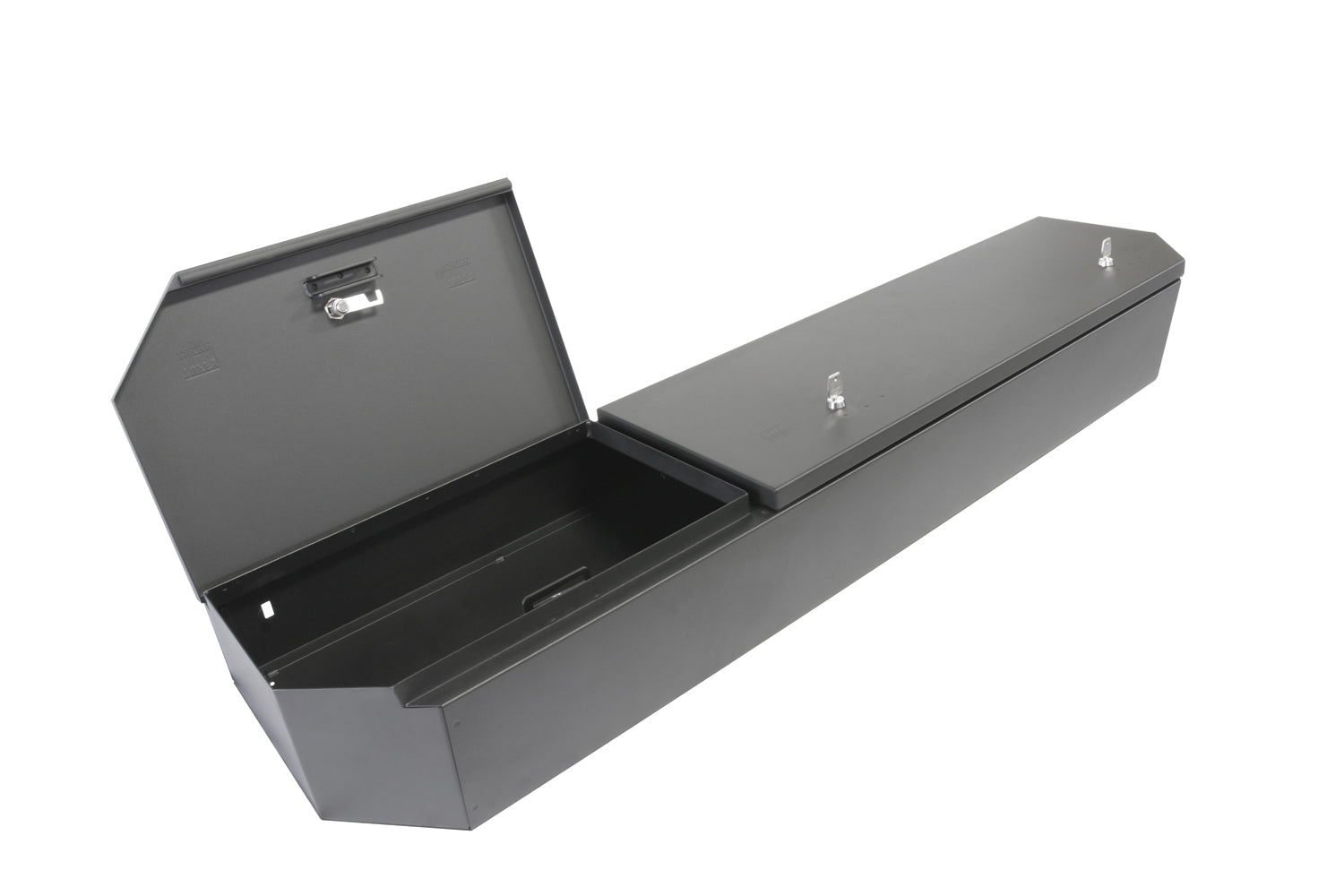 Rear Underseat Lockbox 15-22 F-150 17-22 F-250/350/450 Super Duty w/ Crew Cab w/o Floor Mounted Subwoofer Full Length Black Tuffy Security Products
