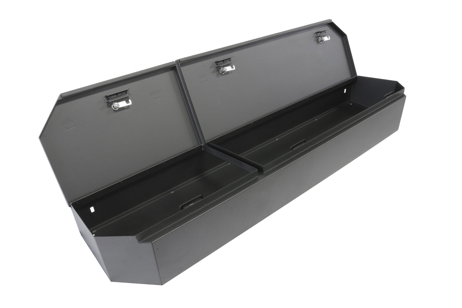 Rear Underseat Lockbox 15-22 F-150 17-22 F-250/350/450 Super Duty w/ Crew Cab w/o Floor Mounted Subwoofer Full Length Black Tuffy Security Products