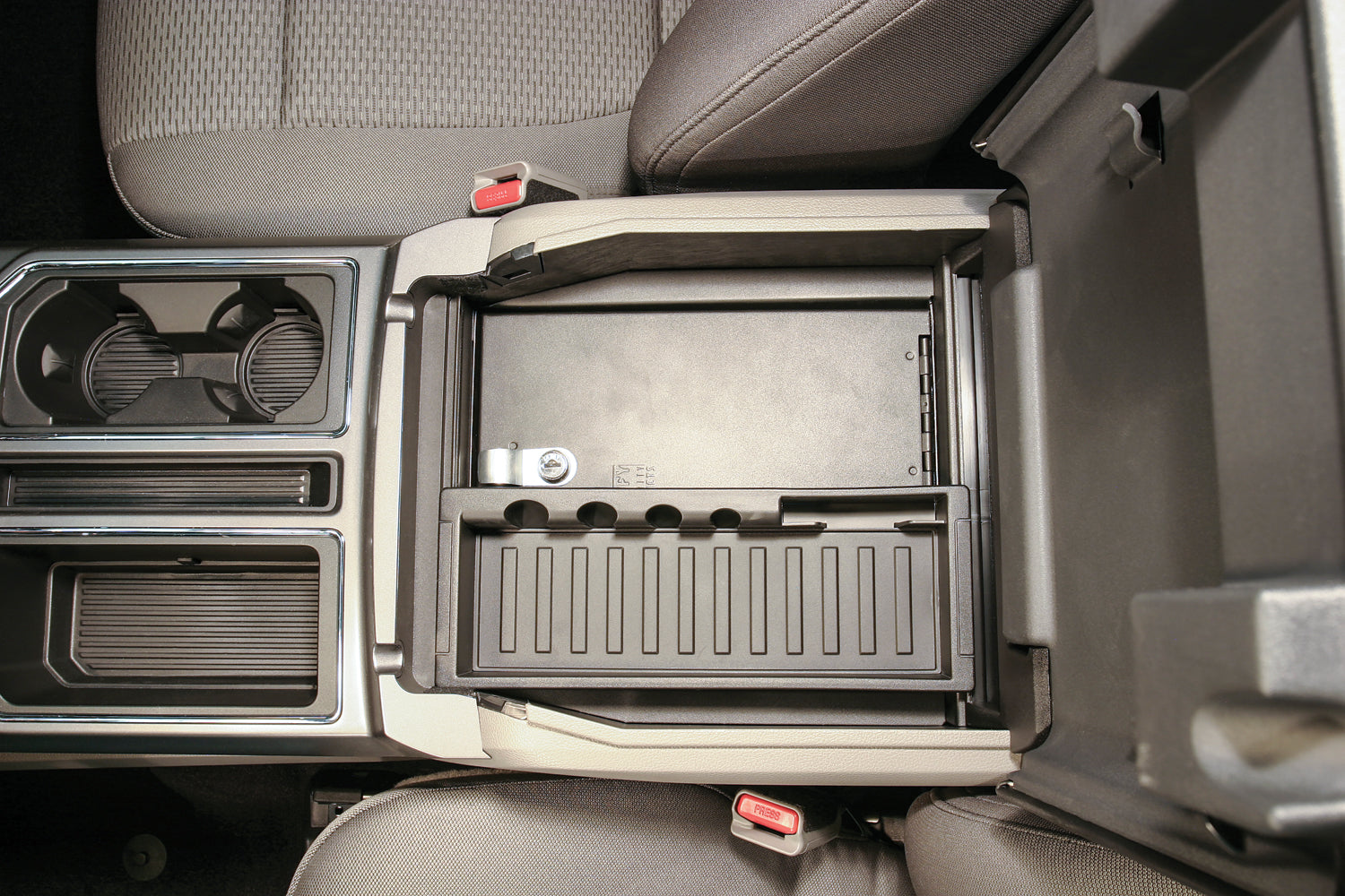Console Safe 15-22 F-150 / 17-22 F-250/350 Super Duty w/ Flow-Thru Console Black Tuffy Security Products