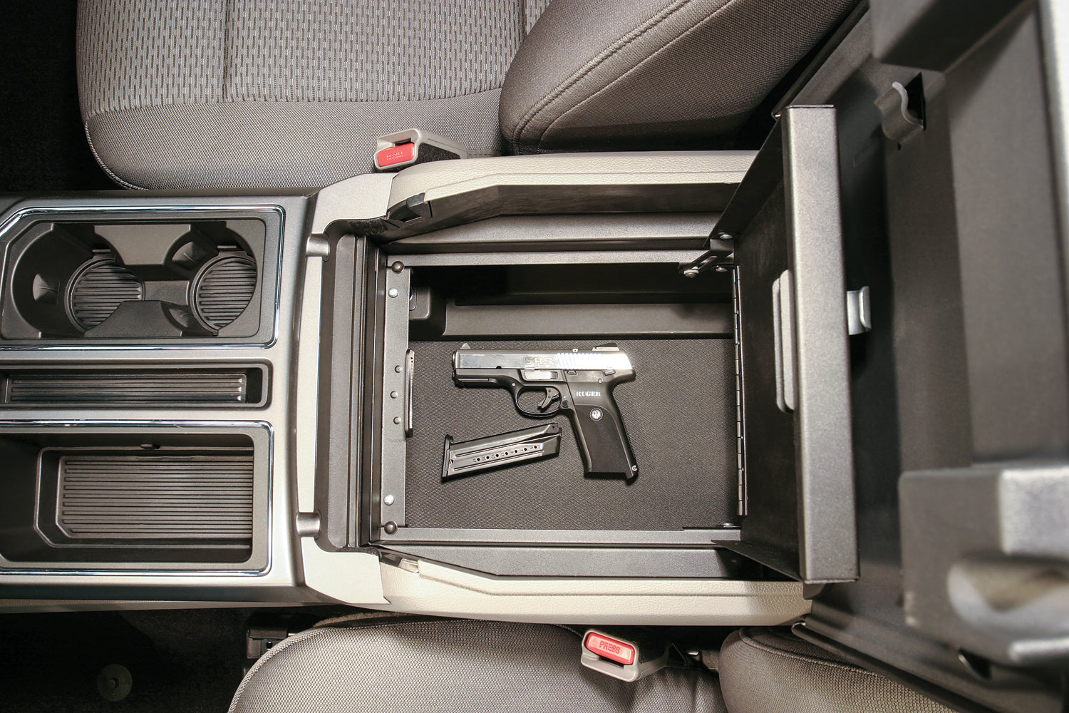 Console Safe 15-22 F-150 / 17-22 F-250/350 Super Duty w/ Flow-Thru Console Black Tuffy Security Products