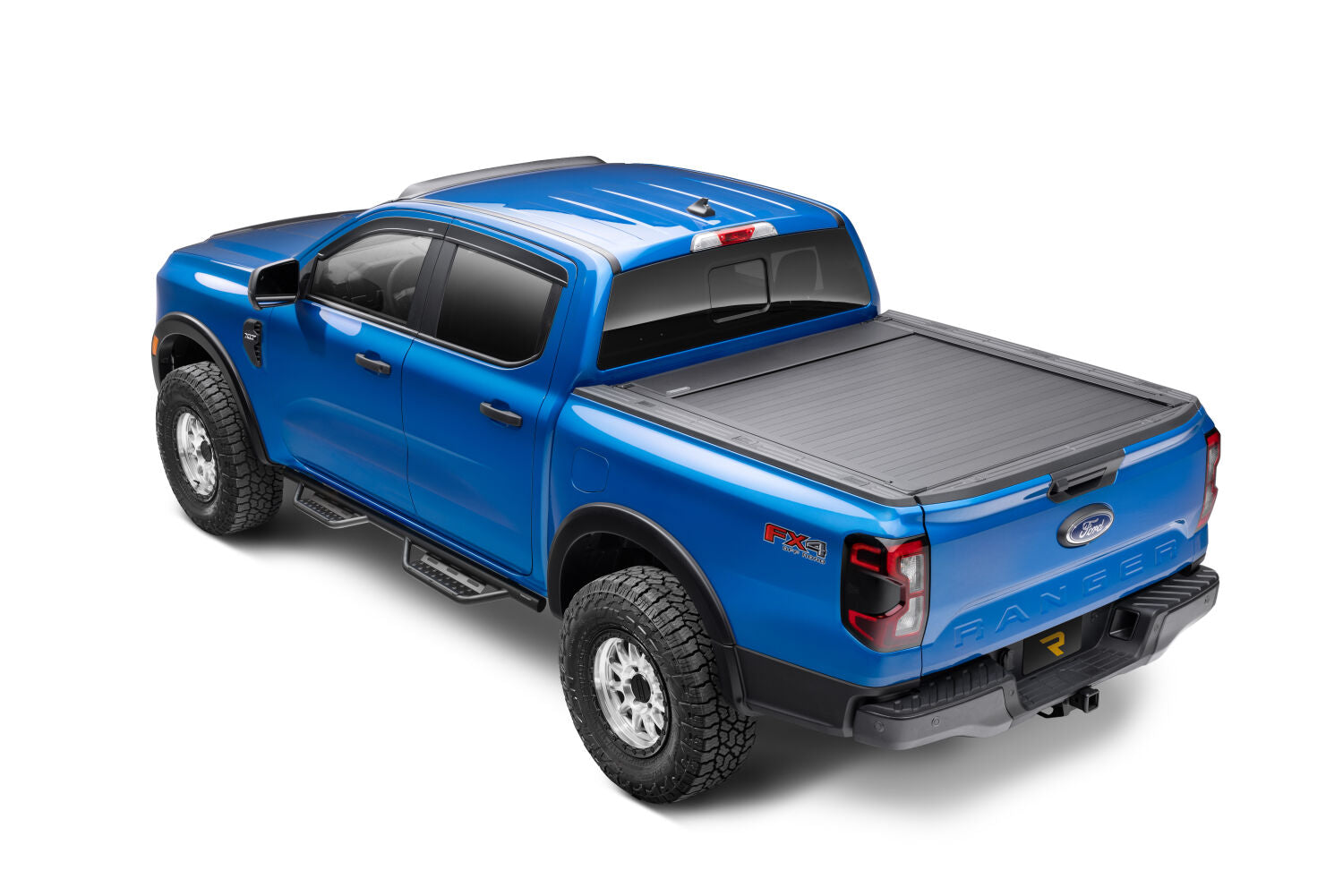 Nerf Step RS Bar Cab Length (2 Steps per Side) 19-25 Ford Ranger Crew Cab Textured Black NFab