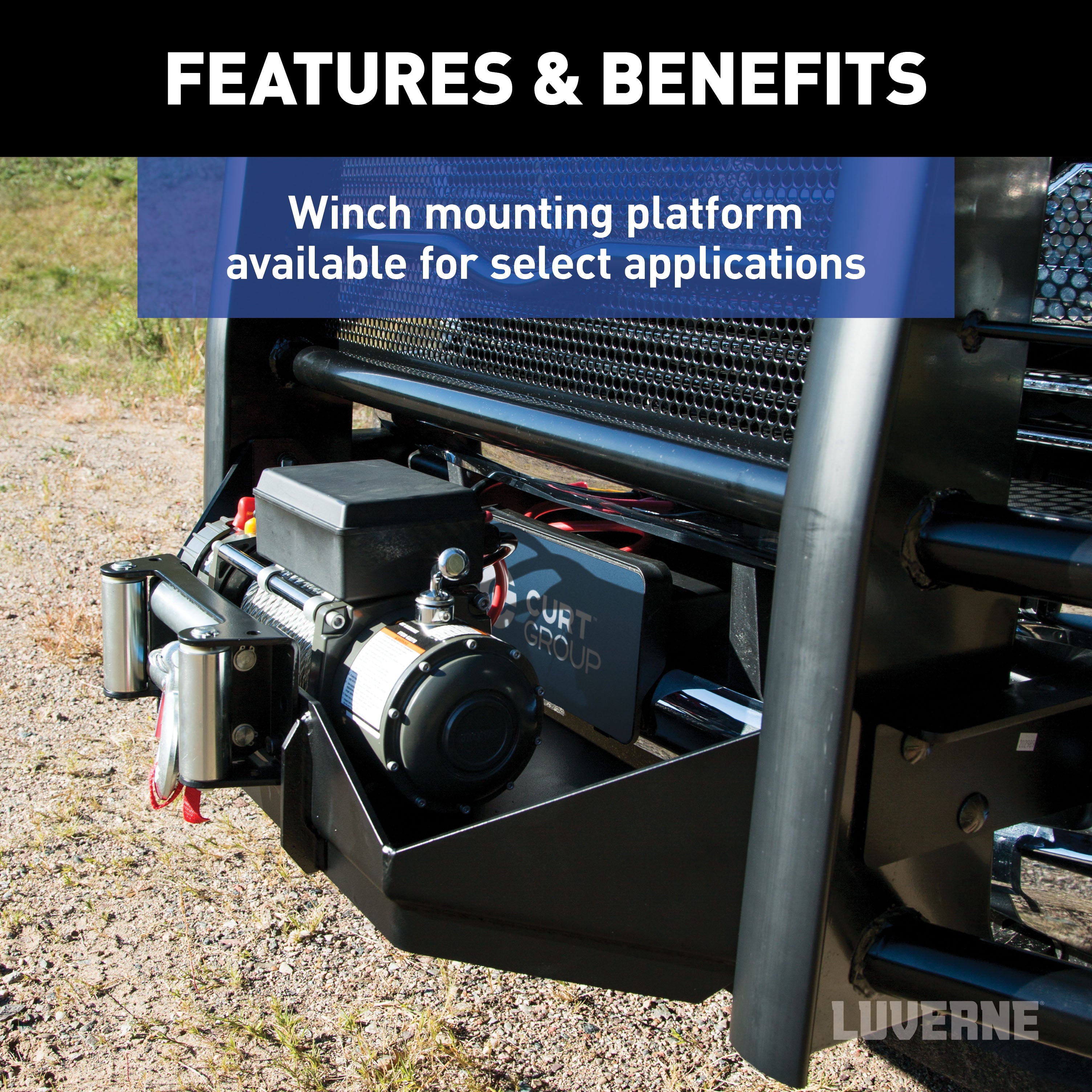 LUVERNE Prowler Max Black Steel Grille Guard (No Brackets), 2009-2014 Ford F-150