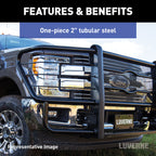 LUVERNE Prowler Max Black Steel Grille Guard, 2011-2016 Ford F-250/F-350/F-450 Super Duty