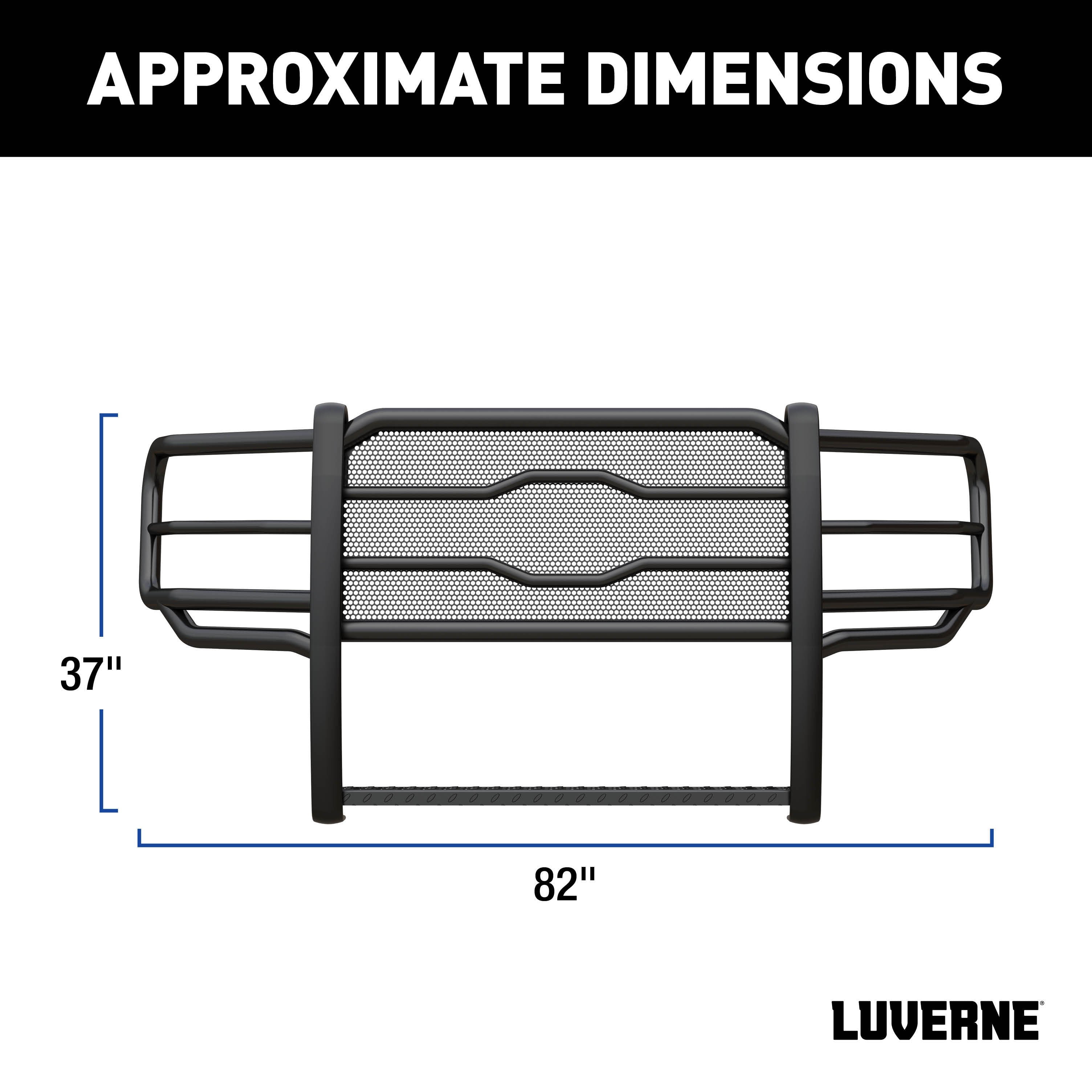 LUVERNE Prowler Max Black Steel Grille Guard, 2015-2023 Ford F-150