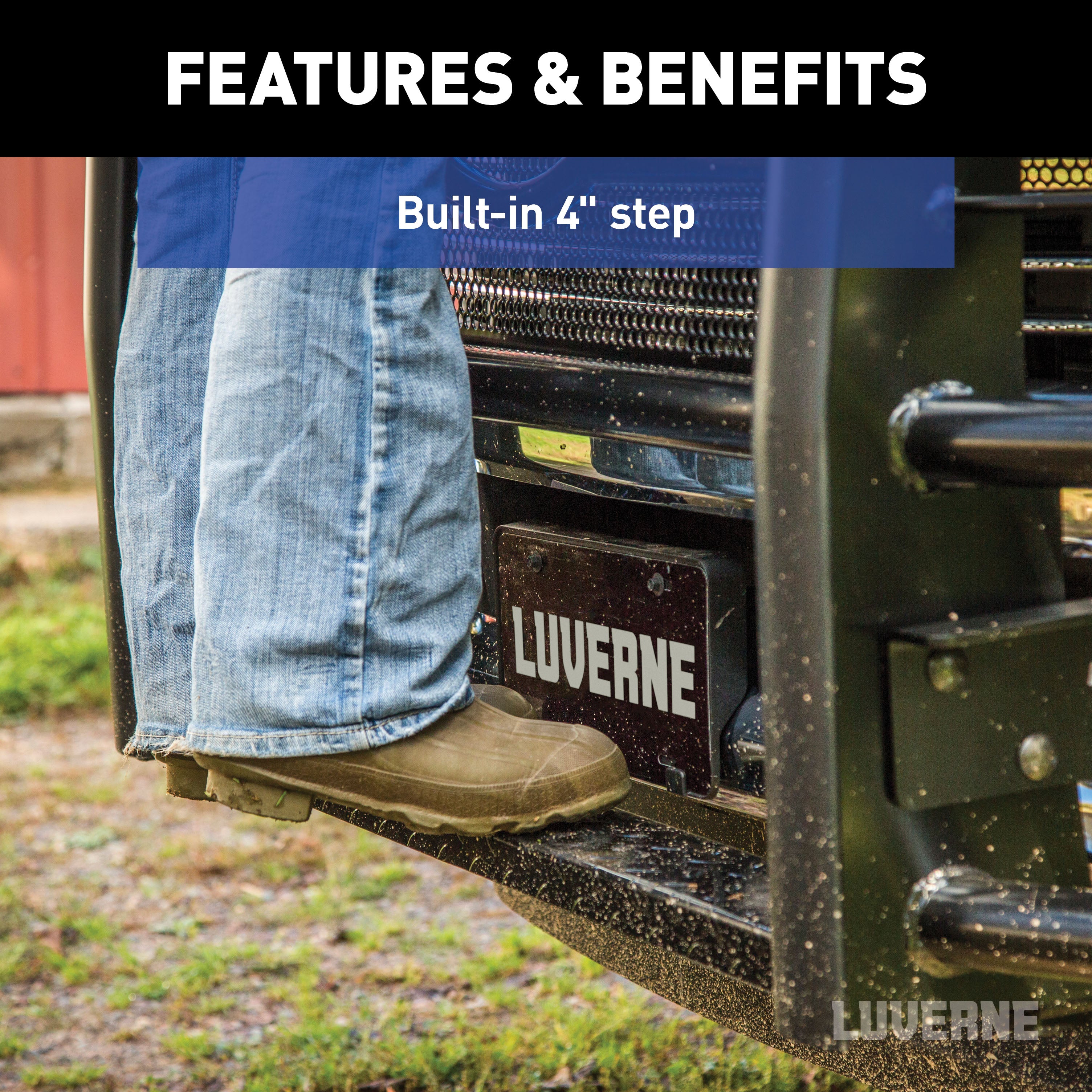 LUVERNE Prowler Max Black Steel Grille Guard, 2019-2022 Chevy/GMC Silverado/Sierra 1500