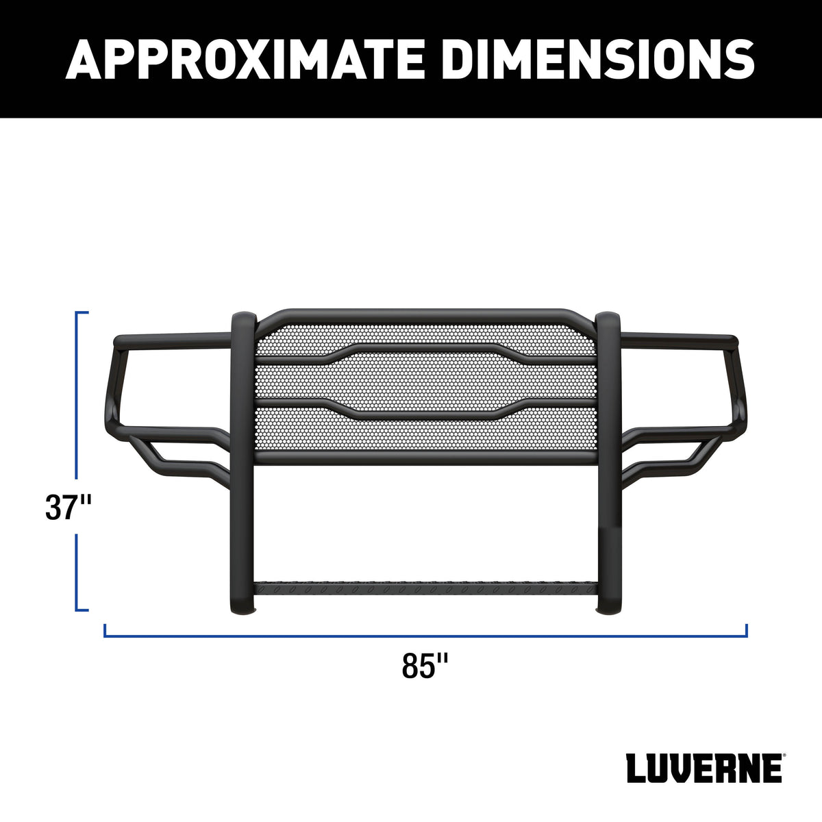 LUVERNE Prowler Max Black Steel Grille Guard, 2019-2024 Ram 2500/3500