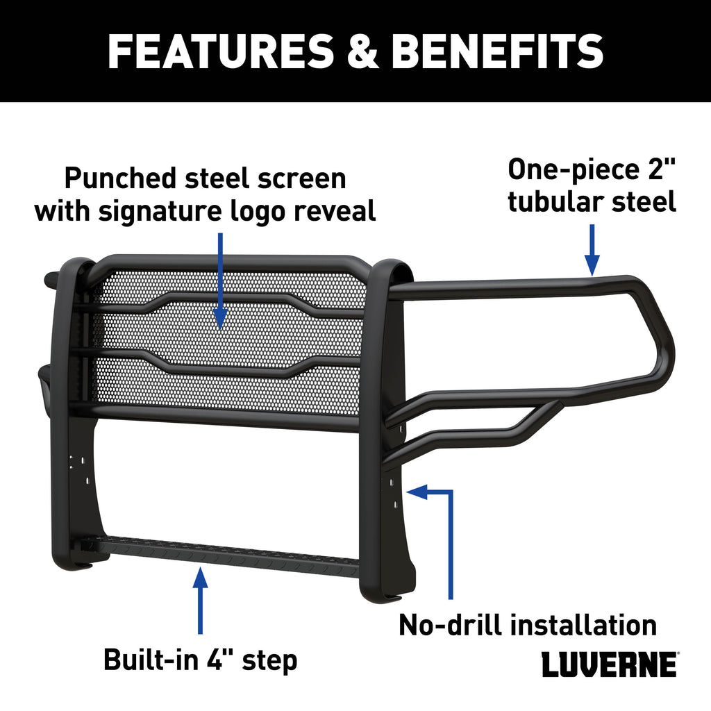 LUVERNE Prowler Max Black Steel Grille Guard, 2019-2024 Ram 2500/3500