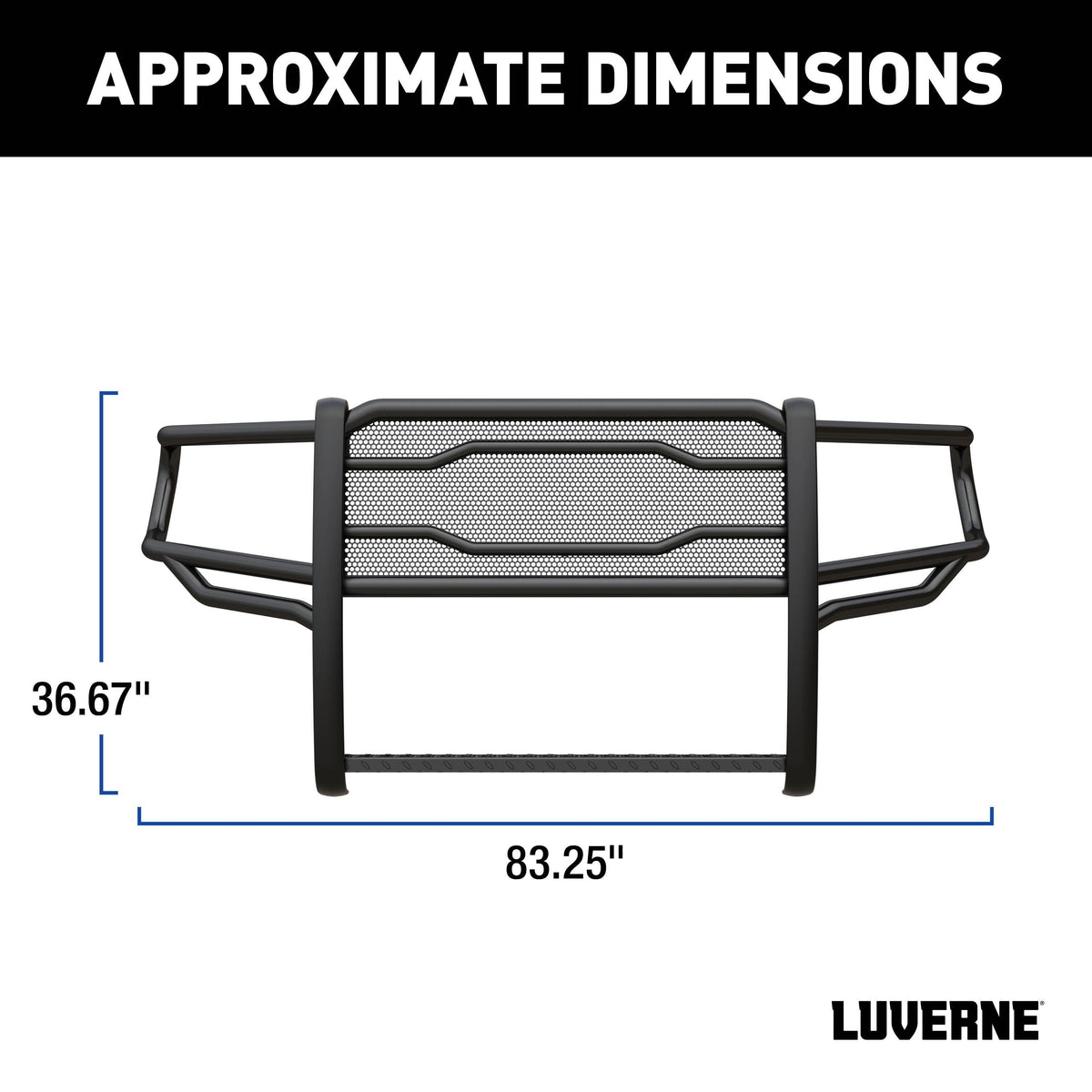 LUVERNE Prowler Max Black Steel Grille Guard, 2019-2024 Ram 1500