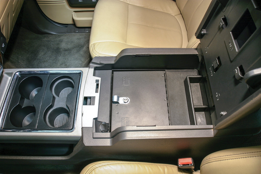 Console Safe - 11-16 F-250/350/450/550 Super Duty w/ Flow-Thru Console Black Tuffy Security Products