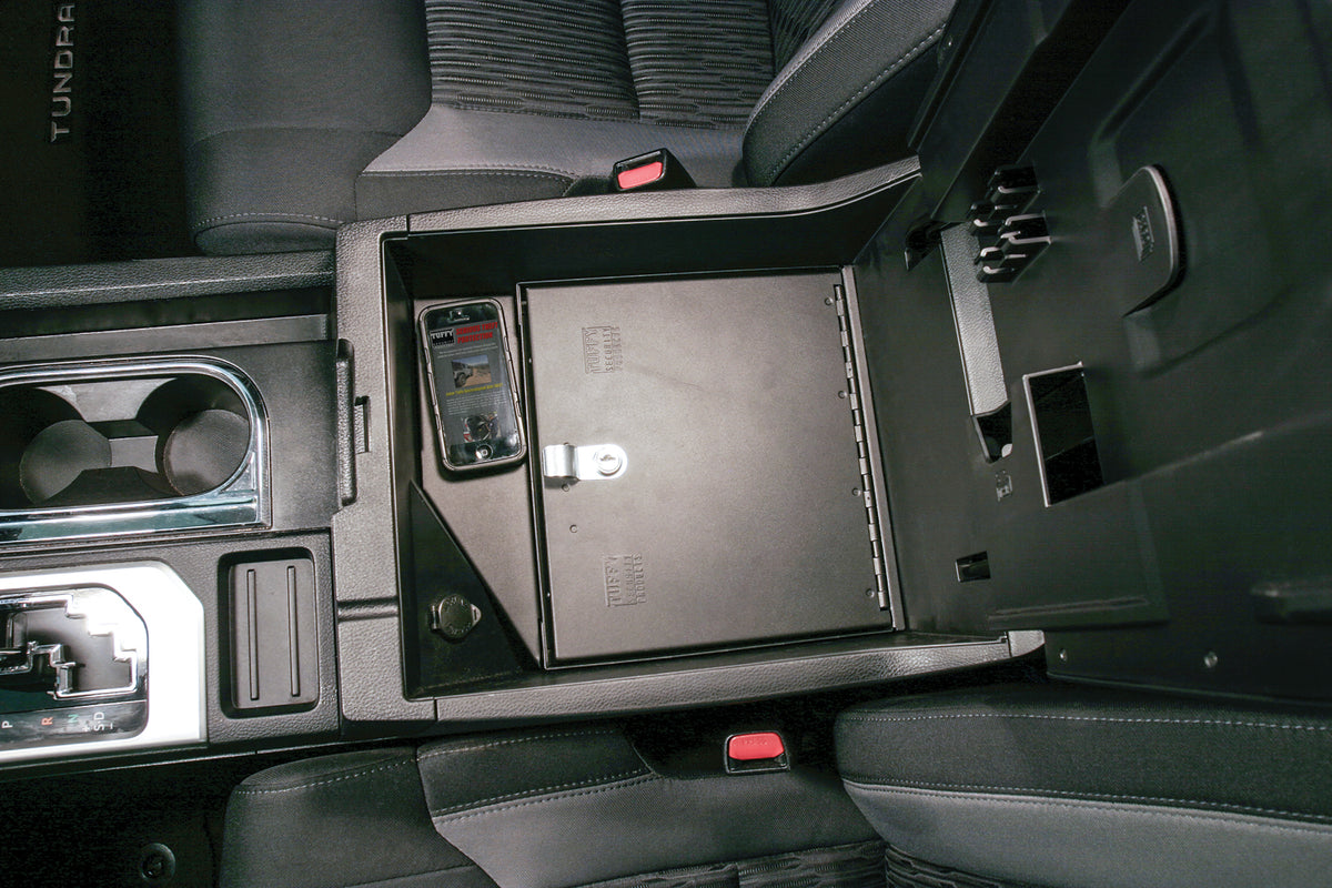 Console Safe - 14-21 Tundra w/ Fixed Center Console Black Tuffy Security Products