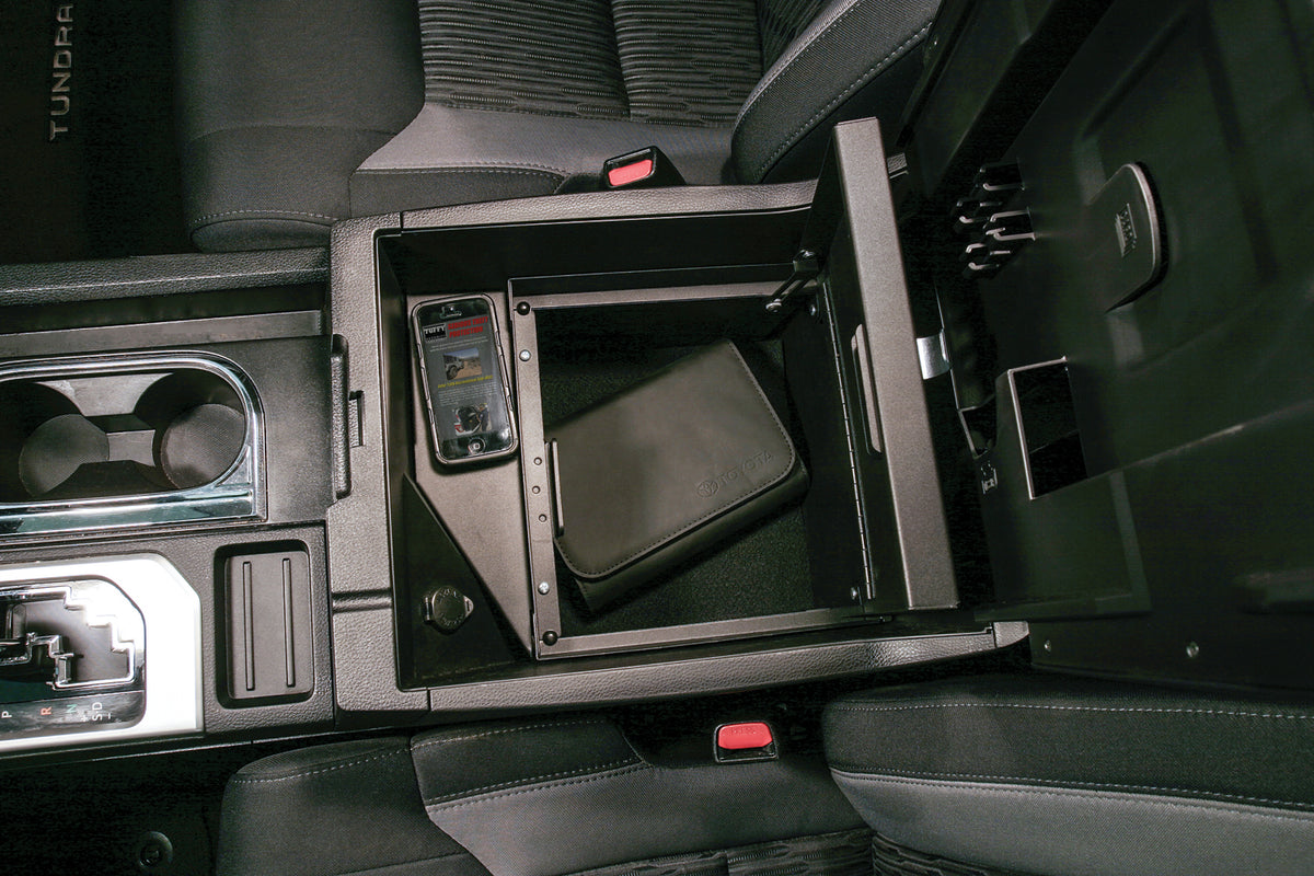 Console Safe - 14-21 Tundra w/ Fixed Center Console Black Tuffy Security Products