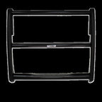 3000 Series StepGuard Center Grille Guard Only Black Powder Coat 2015-2017 Ford F-150 Go Rhino