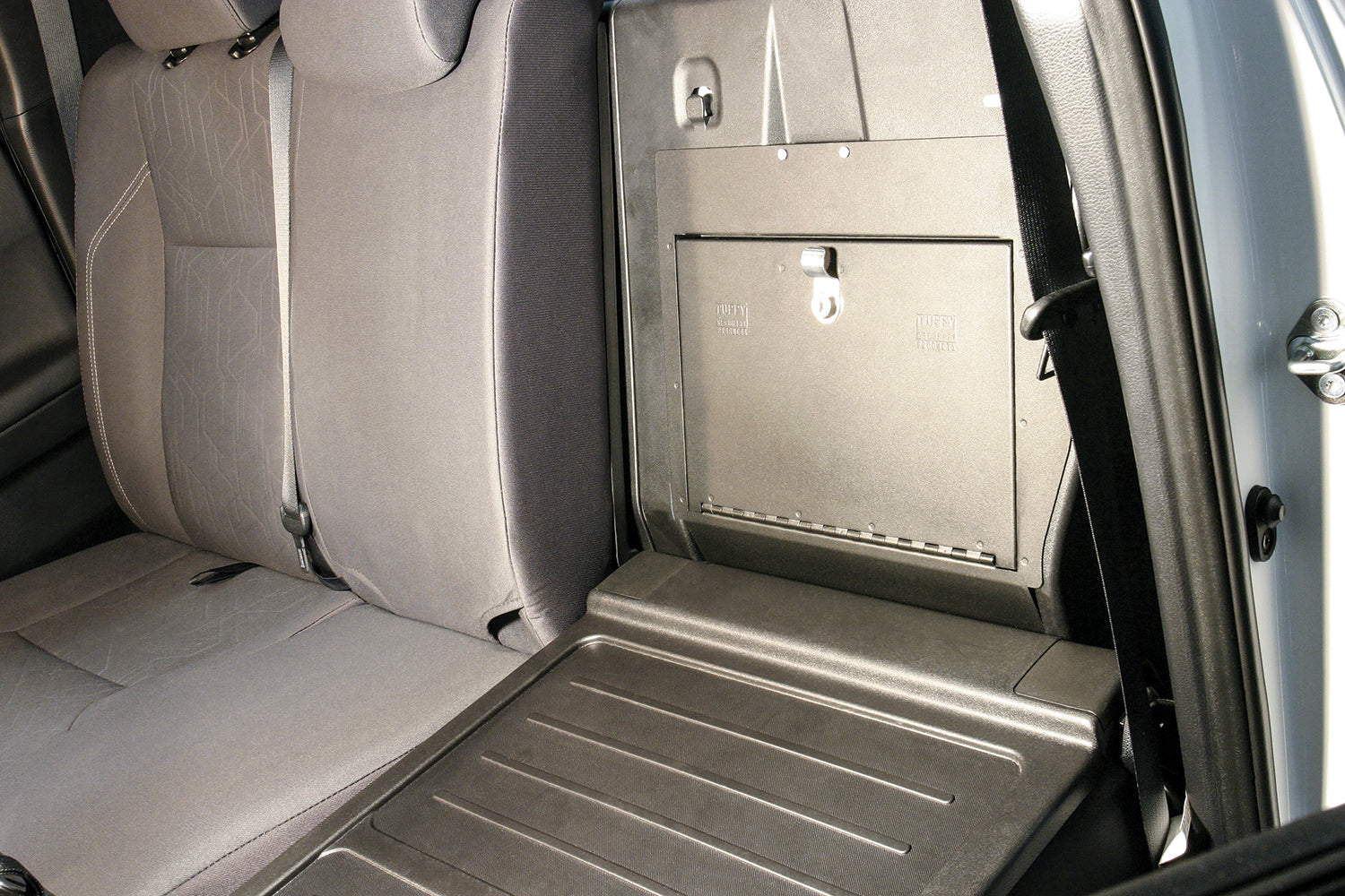 Rear Cubby Cover 05-22 Tacoma Crew Cab Black Tuffy Security Products
