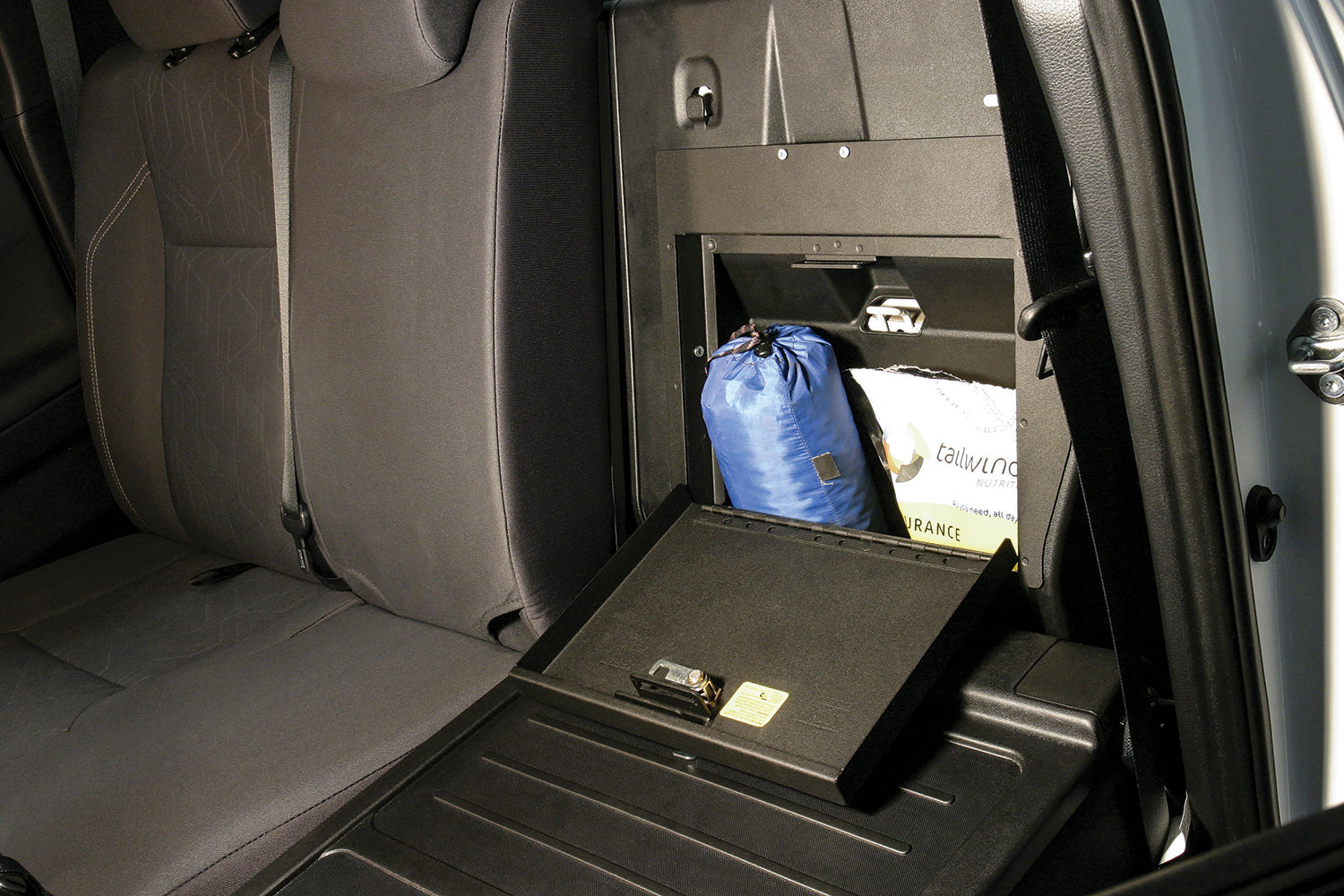 Rear Cubby Cover 05-22 Tacoma Crew Cab Black Tuffy Security Products