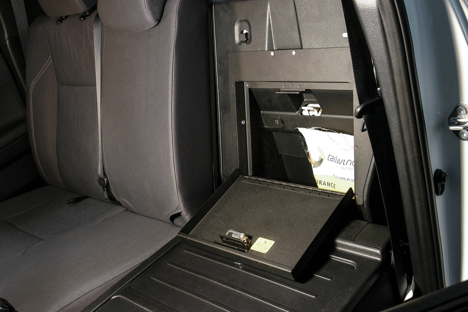 Rear Cubby Cover 05-22 Tacoma Crew Cab Black Tuffy Security Products