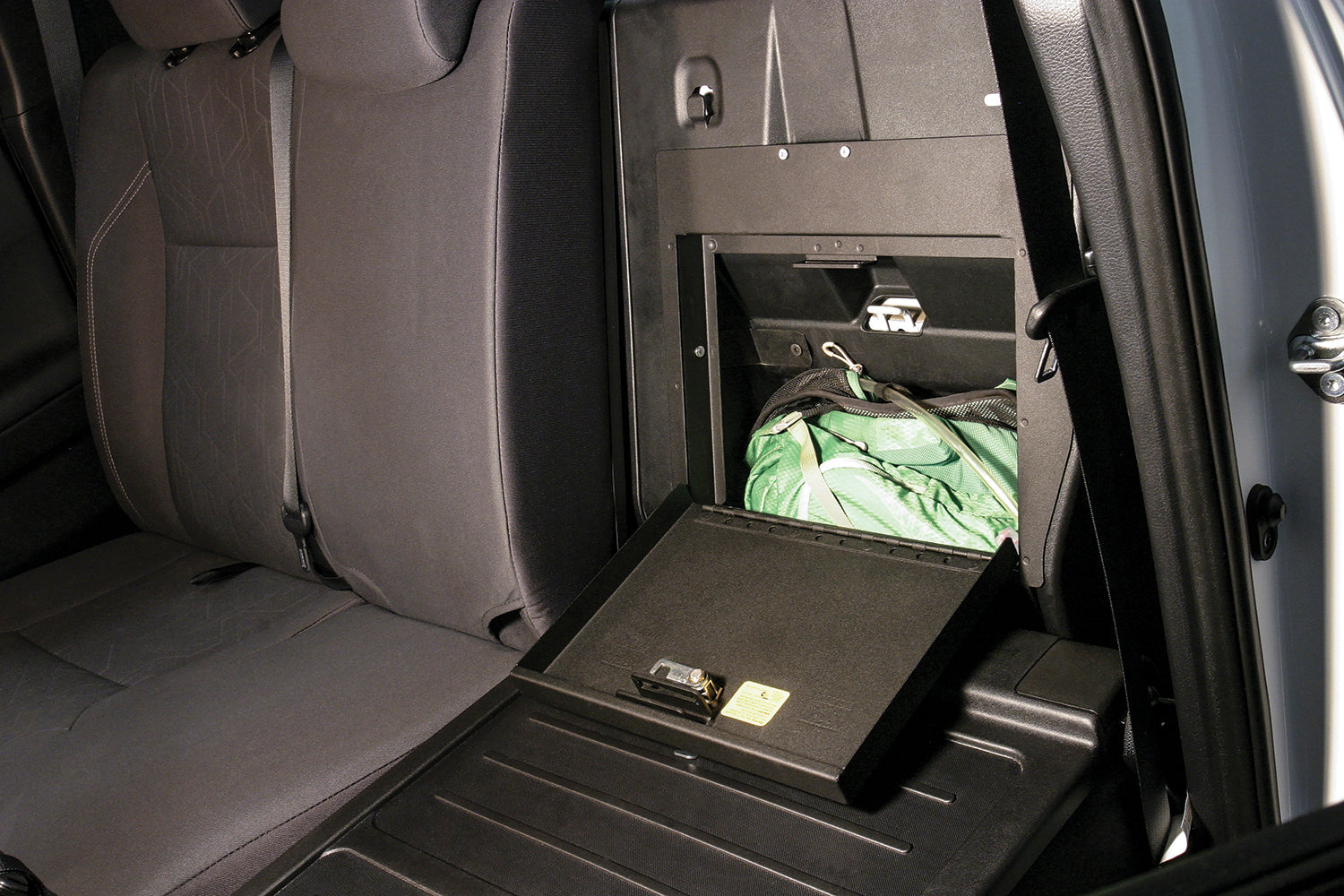 Rear Cubby Cover 05-22 Tacoma Crew Cab Black Tuffy Security Products