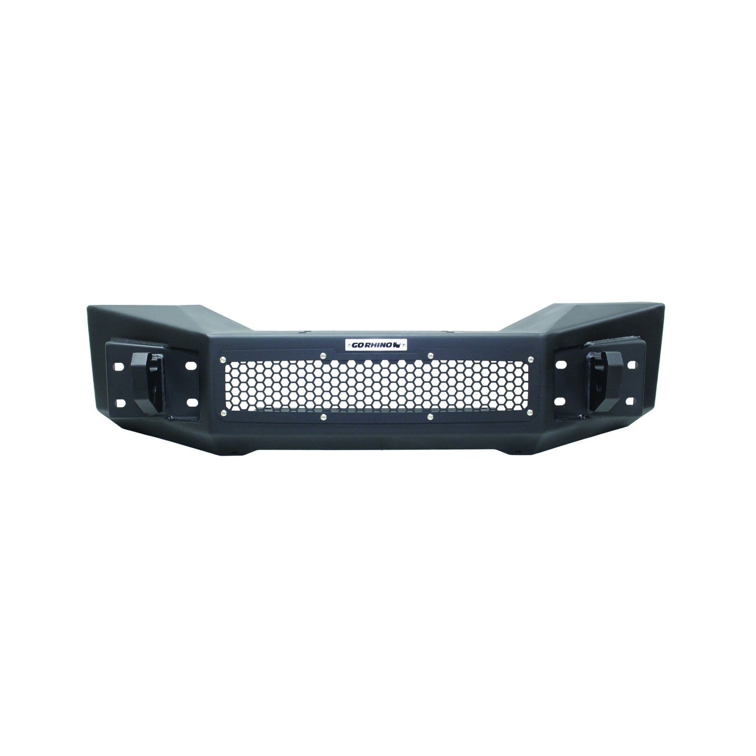 Rockline Front Stubby Bumper Textured Black 2007-2026 Jeep Wrangler JK/JL 2020-2025 Jeep Gladiator Go Rhino