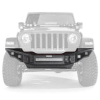 Rockline Front Full Width Bumper Textured Black 2007-2025 Jeep Wrangler JK/JL 2020-2025 Jeep Gladiator Go Rhino