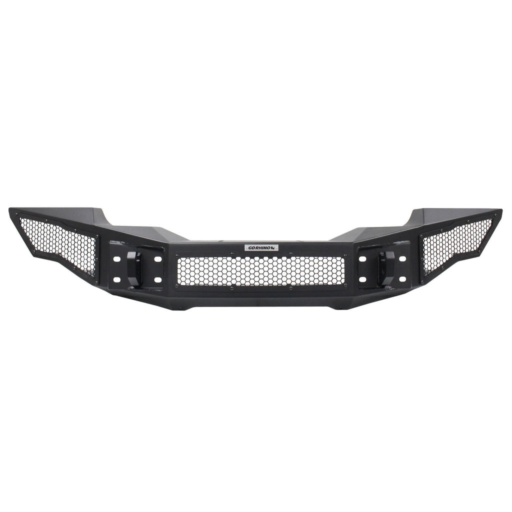 Rockline Front Full Width Bumper Textured Black 2007-2025 Jeep Wrangler JK/JL 2020-2025 Jeep Gladiator Go Rhino