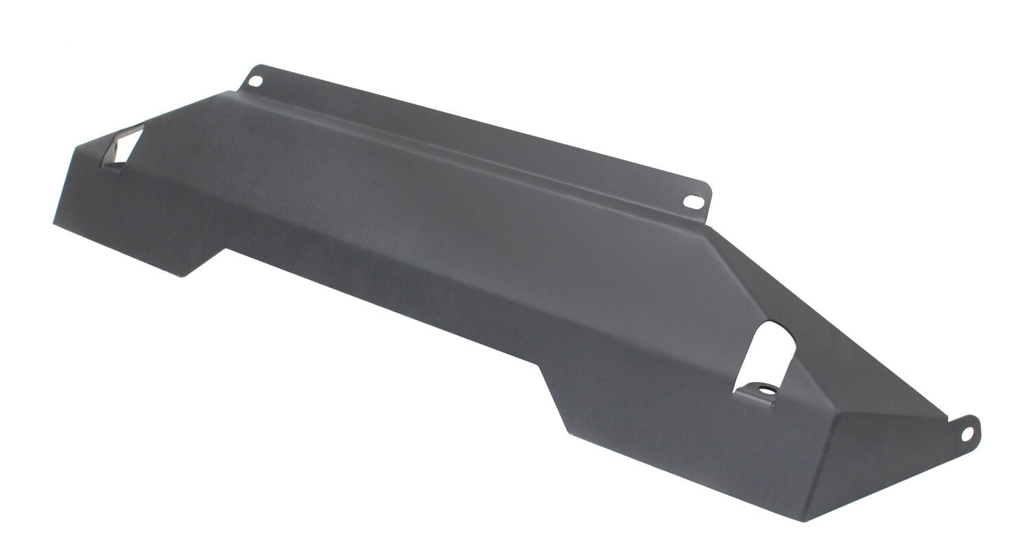 Rockline Front Bumper Lower Skid Plate Textured Black 2018-2026 Jeep Wrangler JL 2020-2025 Jeep Gladiator Go Rhino