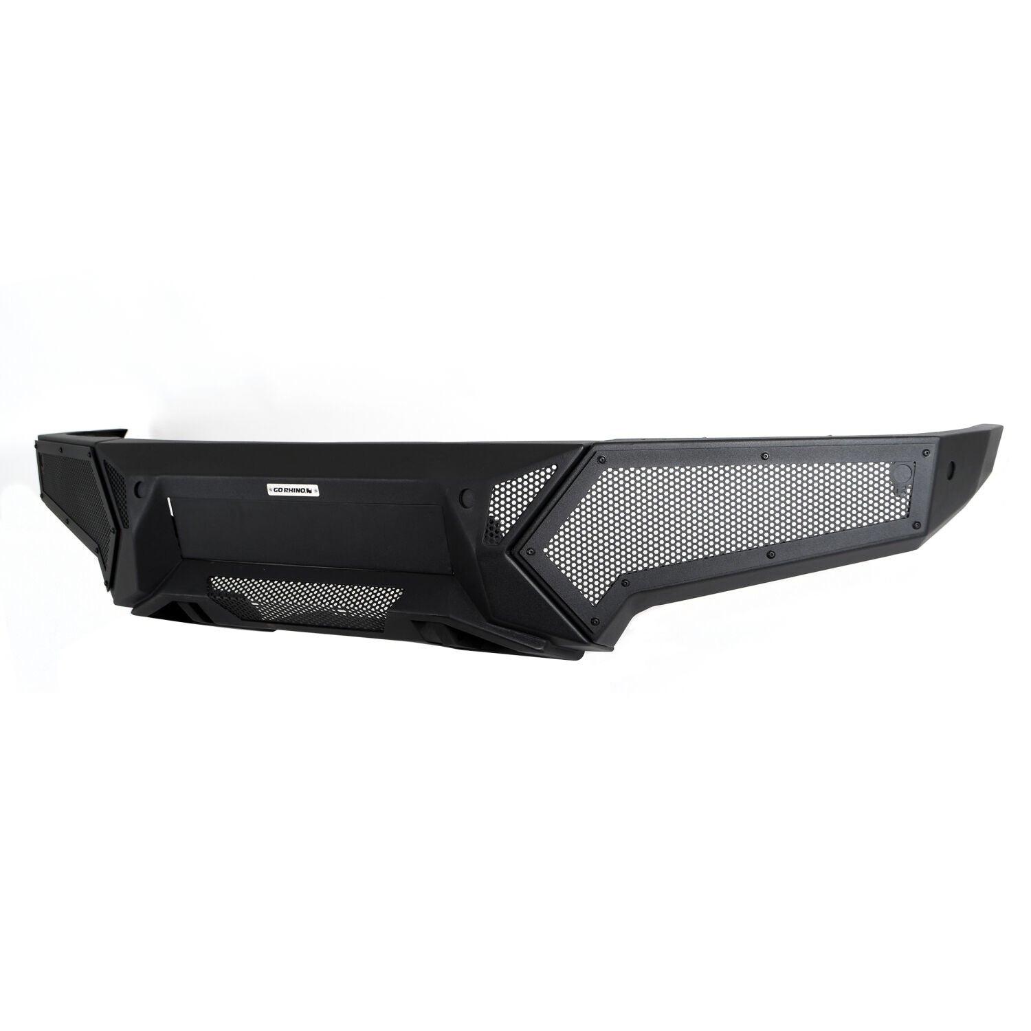 Element Front Bumper with Power Actuated Hide Away Light Bar Mount Textured Black 2019-2024 Ram 1500 Go Rhino