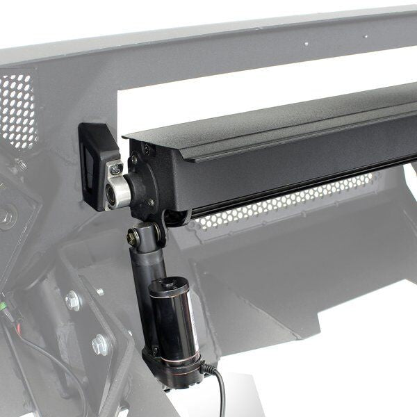 Element Front Bumper with Power Actuated Hide Away Light Bar Mount Textured Black 2016-2023 Toyota Tacoma Go Rhino